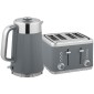Βραστήρας 2200W, 1,7L με λειτουργία γρήγορου βρασμού, φίλτρο αφαλάτωσης και τοστιέρα 4 τμημάτων με 7 επίπεδα ροδίσματος, γκρι