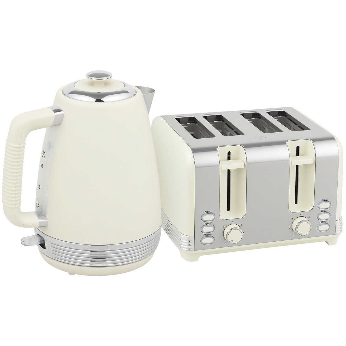 Σετ βραστήρα και τοστιέρα, 1,7L, 2200W, Θερμοστάτης Strix, φίλτρο, τοστιέρα 4 θέσεων, 7 επίπεδα μαυρίσματος, θήκη για ψίχουλα