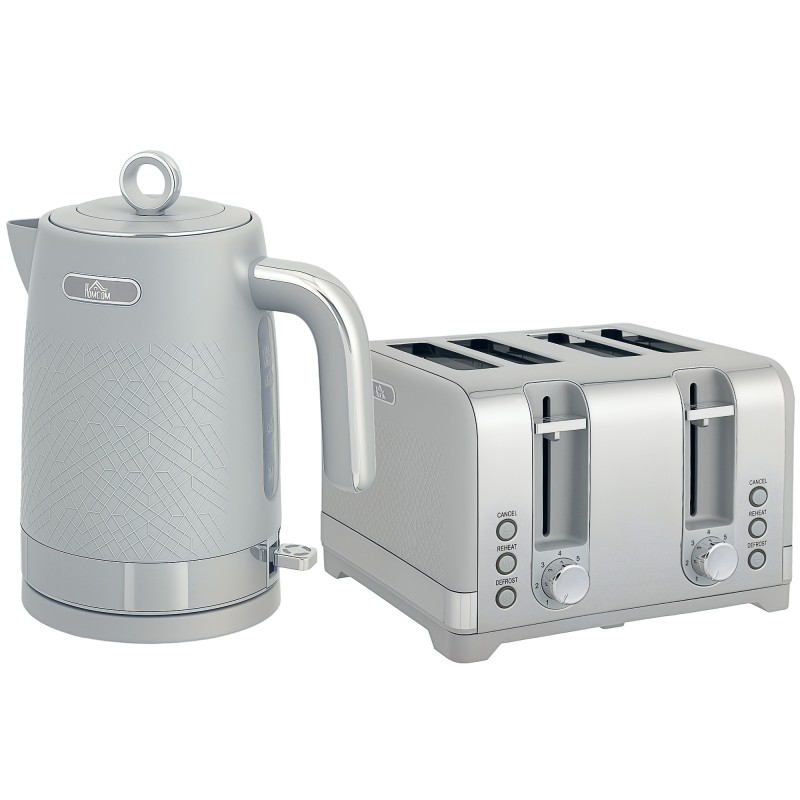 Σετ βραστήρα και τοστιέρα, 1,7L 2200W Βραστήρας Quick Boil with Thermostat
