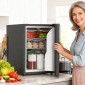 Μίνι Ψυγείο 44L/46 Κουτιά Μικρό Ψυγείο με Ρυθμιζόμενο Θερμοστάτη 43 x 51 x 51,3 cm, Μαύρο
