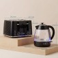 Βραστήρας 1,7L 2200W Quick Boil και Σετ τοστιέρα 4 Φετών με φίλτρο αλάτων, μαύρο