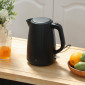Ηλεκτρικός βραστήρας, 1,7L, λειτουργία ταχείας βρασμού, 2200W, με αφαιρούμενο φίλτρο αλάτων, αυτόματη απενεργοποίηση, μαύρο