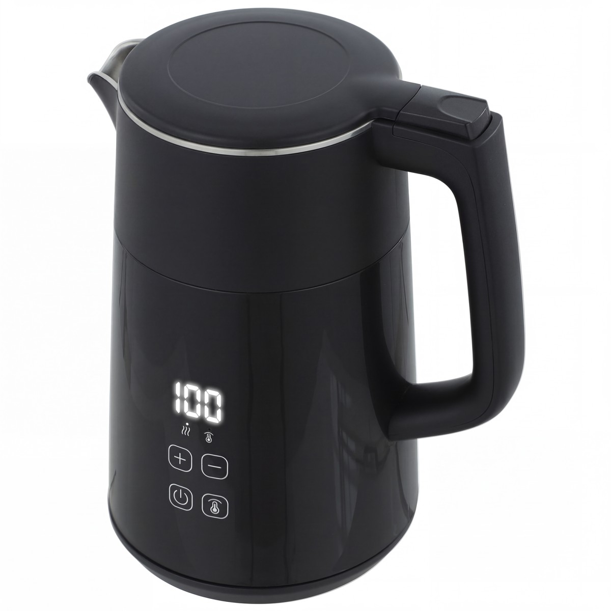 Ηλεκτρικός βραστήρας, 1,7L, γρήγορος βρασμός, 2200W, με οθόνη LED, λειτουργία διατήρησης θερμότητας, προστασία από ξηρό βρασμό, χωρίς PTFE
