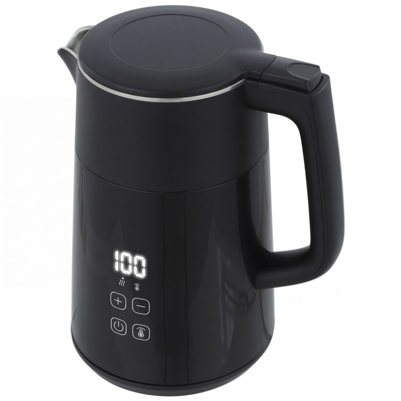 Ηλεκτρικός βραστήρας, 1,7L, γρήγορος βρασμός, 2200W, με οθόνη LED, λειτουργία διατήρησης θερμότητας, προστασία από ξηρό βρασμό, χωρίς PTFE