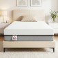 Στρώμα ελατηρίου τσέπης στρώματος με memory foam πράσινο τσάι H3 σκληρότητα Oeko-TEX & CertiPUR 200x90x20 cm γκρι