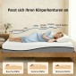 Στρώμα ελατηρίου τσέπης στρώματος με memory foam πράσινο τσάι H3 σκληρότητα Oeko-TEX & CertiPUR 200x90x20 cm γκρι