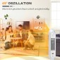Θερμοσίφωνο 2000W αερόθερμο, κεραμικό ηλεκτρικό θερμοσίφωνα PTC με τηλεχειριστήριο, ταλάντωση, χρονόμετρο 12 ωρών