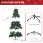 Τεχνητό χριστουγεννιάτικο δέντρο 180 cm τεχνητό χριστουγεννιάτικο δέντρο με φωτισμό LED, μπάλες, χριστουγεννιάτικο δέντρο με 745 μύτες, Χριστουγεννιάτικη διακόσμηση με μεταλλική βάση για εσωτερική χρήση