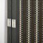 Πτυσσόμενο Διαχωριστικό Δωματίου Pine Bamboo 180 x 180 cm Καφέ Μαύρο