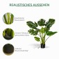 Τεχνητά φυτά 110 cm τεχνητά monstera τεχνητά φυτά σε γλάστρα τεχνητό δέντρο φυτό εσωτερικού χώρου διακοσμητικό φυτό φυτό γραφείου πλαστική γλάστρα για εσωτερική και εξωτερική χρήση