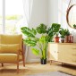 Τεχνητά φυτά 110 cm τεχνητά monstera τεχνητά φυτά σε γλάστρα τεχνητό δέντρο φυτό εσωτερικού χώρου διακοσμητικό φυτό φυτό γραφείου πλαστική γλάστρα για εσωτερική και εξωτερική χρήση