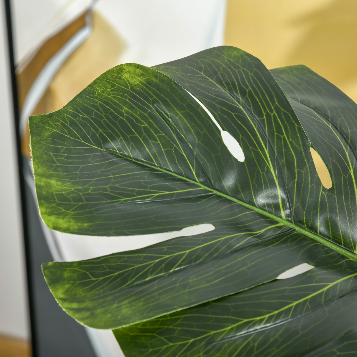 Τεχνητά φυτά 110 cm τεχνητά monstera τεχνητά φυτά σε γλάστρα τεχνητό δέντρο φυτό εσωτερικού χώρου διακοσμητικό φυτό φυτό γραφείου πλαστική γλάστρα για εσωτερική και εξωτερική χρήση