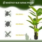 Τεχνητά φυτά 150 cm τεχνητά φυτά σε γλάστρα τεχνητό δέντρο μπανάνας τεχνητό φυτό τεχνητό δέντρο φυτό εσωτερικού χώρου διακοσμητικό φυτό φυτό γραφείου πλαστική γλάστρα για εσωτερικούς χώρους