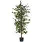 Τεχνητό δέντρο ficus μεγάλο τεχνητό δέντρο 150 cm, τεχνητό φυτό, πλαστικά τεχνητά φυτά σε γλάστρα, ψεύτικο φυτό σαν πραγματικό για σαλόνι, κρεβατοκάμαρα, γραφείο, κήπο, δώρο μοντέρνας διακόσμησης
