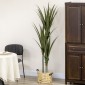Τεχνητό Yucca μεγάλο τεχνητό φυτό 190 cm, πλαστικό τεχνητό φυτό σε γλάστρα, 17 x 17 x 190 cm σμαραγδένιο πράσινο