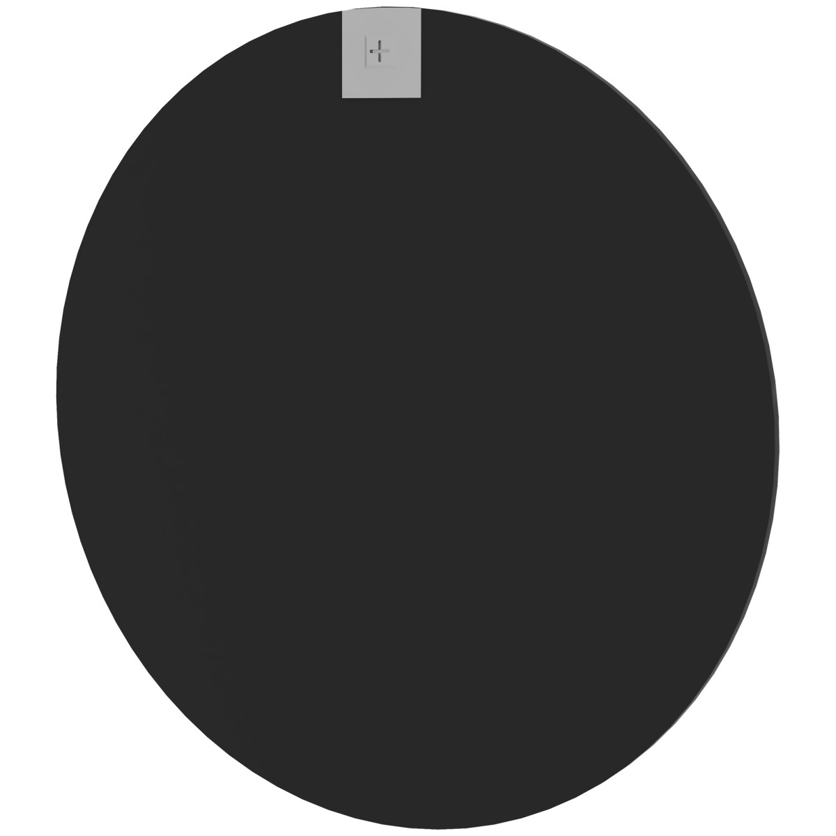 Καθρέφτης τοίχου, μοντέρνος σχεδιασμός, Φ61 cm, μαύρος
