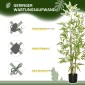 Σετ Τεχνητό Μπαμπού δέντρο με 2 3 κορμούς Easy Care 120cm Τσιμεντοδοχείο Πράσινο