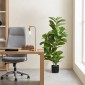 Τεχνητό Φυτό Ficus 110 cm ύψος με 90 φύλλα & γλάστρα για σαλόνι