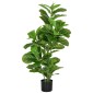 Τεχνητό Φυτό Ficus 110 cm ύψος με 90 φύλλα & γλάστρα για σαλόνι