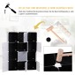 Σύστημα ραφιών ντουλάπας DIY με 2 μεγάλους και 9 μικρούς κύβους DIY Cube ράφι παπουτσιών Ράφι αποθήκευσης για βιβλία Παιχνίδια Μαύρο 111 x 47 x 145 cm