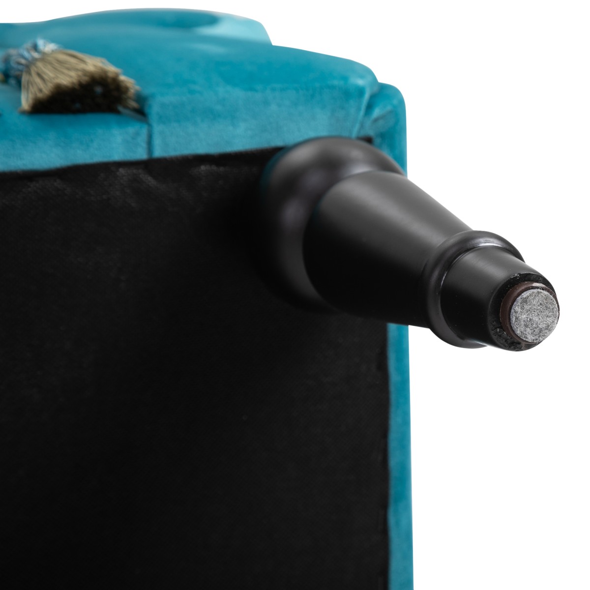 Πάγκος επενδυμένος πάγκος με βελούδινο κάλυμμα, υποβραχιόνιο πάγκος κρεβατιού με ξύλινο σκελετό, πάγκος παπουτσιών για υπνοδωμάτιο, σαλόνι, διάδρομος 117 x 40 x 58 cm μπλε