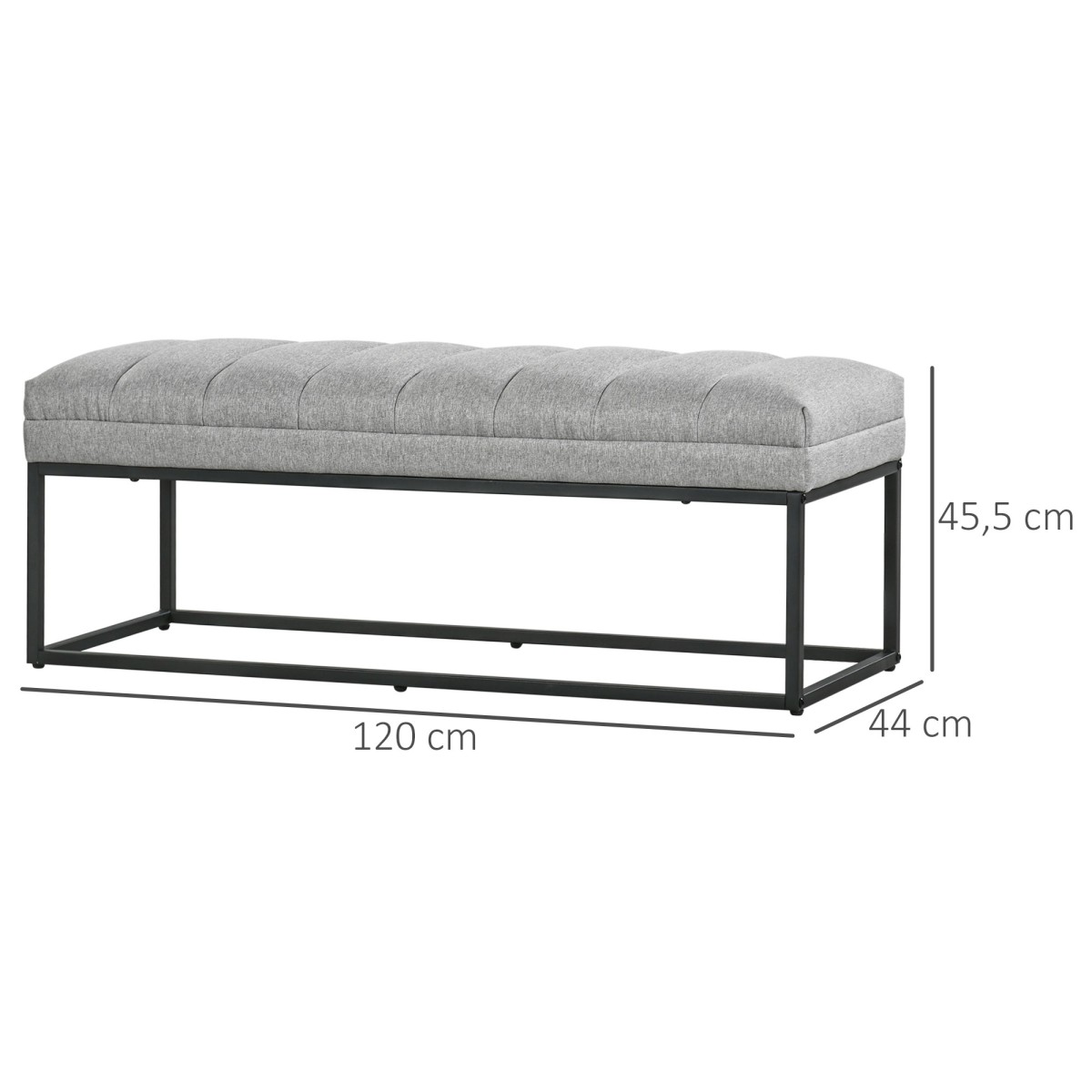 Industrial Design Πάγκος Κρεβάτι Πάγκος Μεταλλικά Πόδια Ροζ + Μαύρο