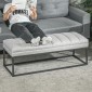 Industrial Design Πάγκος Κρεβάτι Πάγκος Μεταλλικά Πόδια Ροζ + Μαύρο