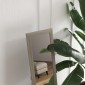 Ολόσωμος καθρέφτης 37 x 157 cm Κρεμαστός ή όρθιος ορθογώνιος καθρέφτης για υπνοδωμάτιο σαλονιού Γκρι