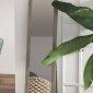 Ολόσωμος καθρέφτης 37 x 157 cm Κρεμαστός ή όρθιος ορθογώνιος καθρέφτης για υπνοδωμάτιο σαλονιού Γκρι