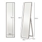 Ολόσωμος καθρέφτης LED, 40 x 160 cm, χειριστήριο αφής, dimmable, 3 χρώματα, γκρι
