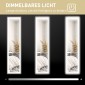 Ολόσωμος καθρέφτης LED, 40 x 160 cm, χειριστήριο αφής, dimmable, 3 χρώματα, γκρι