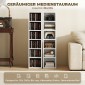 204 Ράφια αποθήκευσης CD Σετ 2, Blu-Ray Tower Stand με ρυθμιζόμενα ράφια, Organizer ραφιών, Λευκό
