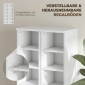 204 Ράφια αποθήκευσης CD Σετ 2, Blu-Ray Tower Stand με ρυθμιζόμενα ράφια, Organizer ραφιών, Λευκό