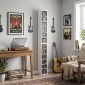 204 Ράφια αποθήκευσης CD Σετ 2, Blu-Ray Tower Stand με ρυθμιζόμενα ράφια, Organizer ραφιών, Λευκό