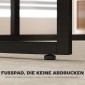 Μοντέρνο σετ τραπεζάκι σαλονιού 2, στοιβαζόμενα βοηθητικά τραπεζάκια με μεταλλικό σκελετό για σαλόνι, υπνοδωμάτιο, γραφείο, γκρι