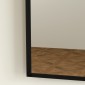 Καθρέπτης μπάνιου κυρτό 50x70cm Καθρέφτης μπάνιου με σκελετό αλουμινίου Διακοσμητικός καθρέφτης κουζίνας μαύρος