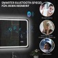 Καθρέφτης μπάνιου με φωτισμό LED, αντιθαμβωτικό, 3 ρυθμιζόμενα χρώματα, ασημί