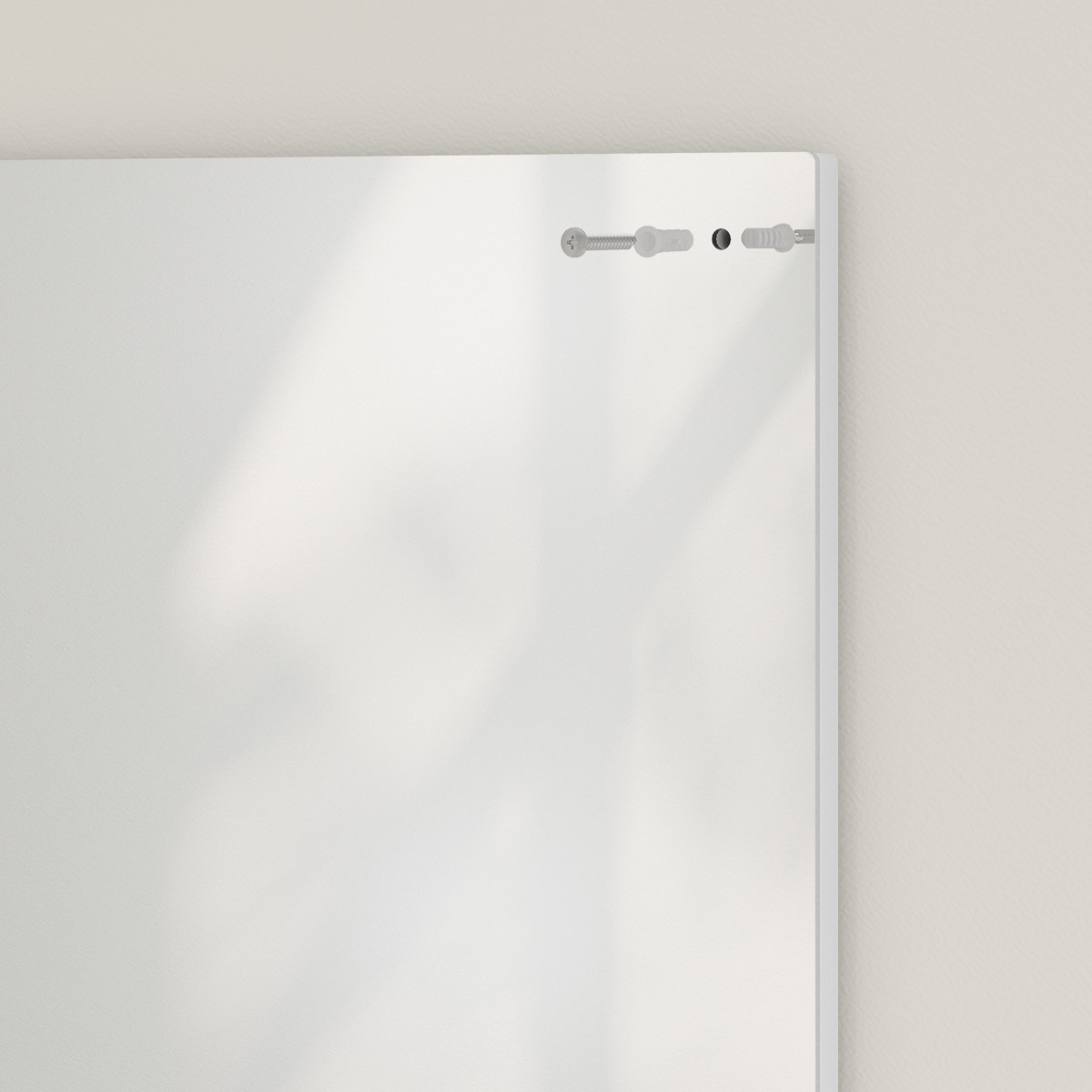 Καθρέφτης μπάνιου 50 x 60 cm καθρέφτης τοίχου με ράφι, καθρέφτης μπάνιου για χώρο εισόδου, διάδρομος, λευκό