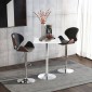 Bar Table Bistro Επιτραπέζιο Pub Ρυθμιζόμενο Ύψος Τετράγωνο Bar Table Bar Steel Λευκό 60 x 60 x 69-92 cm