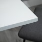 Τραπέζι μπαρ με ρυθμιζόμενο ύψος, περιστρεφόμενο 360°, πόδια ανθεκτικά στις γρατσουνιές, στιβαρή μεταλλική βάση, λευκό
