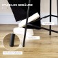 Σετ 2 σκαμπό μπαρ με πλάτη σε σχέδιο boho, PE rattan, συμπεριλαμβανομένου υποπόδιου, 42,5 cm x 52 cm x 102 cm, κίτρινο + μαύρο