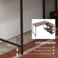 Γωνιακό Γραφείο Γωνιακό Γραφείο Η/Υ Τραπέζι υπολογιστή Τραπέζι υπολογιστή Τραπέζι γραφείου Συρτάρι Ράφι Σχήμα L Νοριοσανίδα Μεταλλικό Ρουστίκ Καφέ 135 x 90 x 79 cm