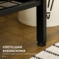 Ντουλάπα βιομηχανικού σχεδιασμού, 1 πίνακας σημειώσεων, 1 πάγκος παπουτσιών, 8 γάντζοι για παλτό, 1 τσάντα αποθήκευσης, μαύρο + καφέ