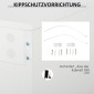 Συρταριέρα μπουφέ, 2 συρτάρια, push-click, 117 cm x 36 cm x 74 cm, λευκό