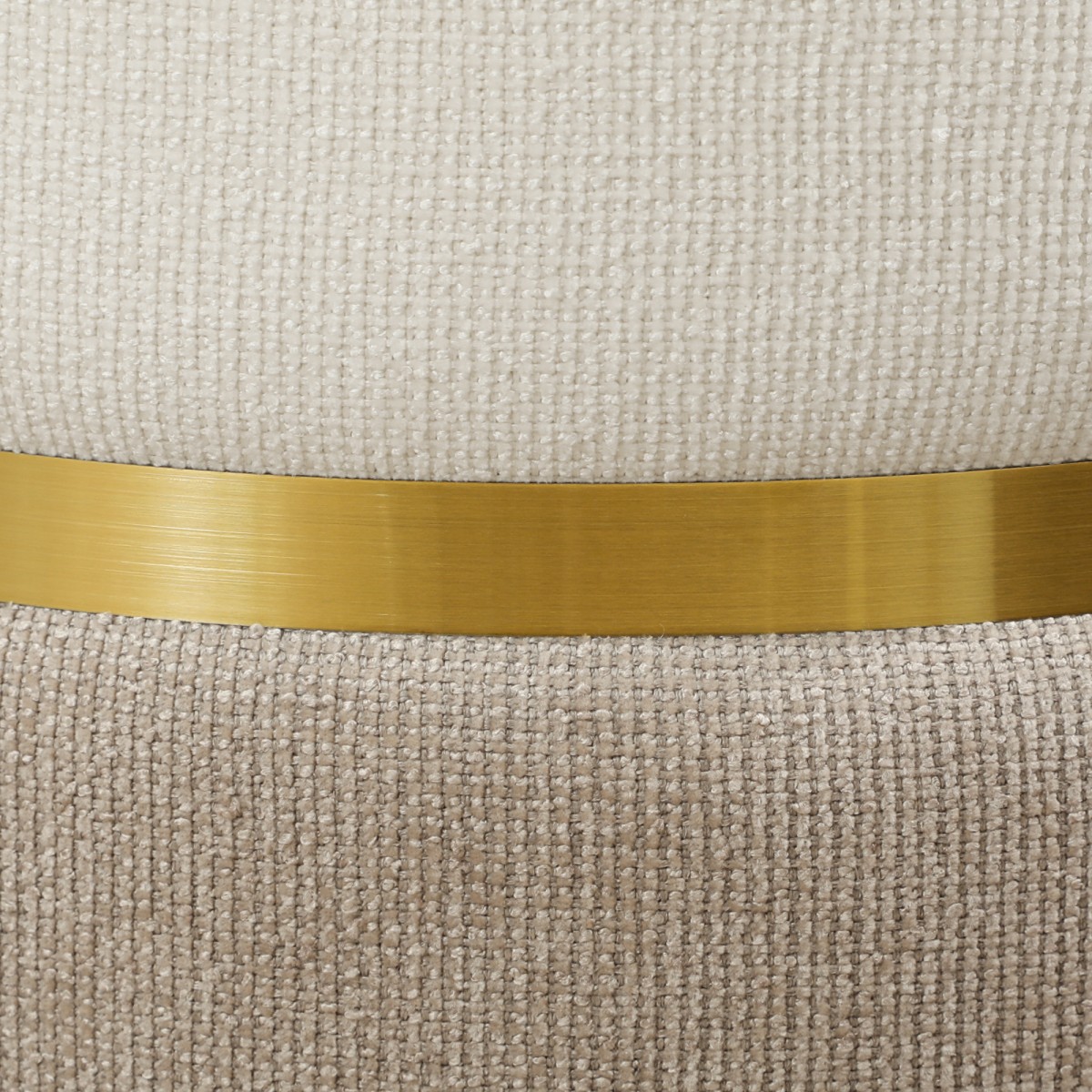 HOMCOM Σκαμπό με αποθηκευτικό χώρο, σκαμπό με καπάκι, μεταλλικό δακτύλιο, δίχρωμο σχέδιο 36 x 36 x 44 cm Κρεμ λευκό