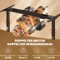 Ηλεκτρικό πλαίσιο γραφείου, ρυθμιζόμενο ύψος, με λειτουργία μνήμης, ατσάλι, μαύρο
