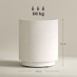 Βοηθητικό τραπεζάκι Concrete look 37 cm x 37 cm x 43 cm Ανόργανο μεταλλεύμα σε σκόνη γκρι