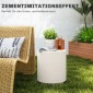 Βοηθητικό τραπεζάκι Concrete look 37 cm x 37 cm x 43 cm Ανόργανο μεταλλεύμα σε σκόνη γκρι