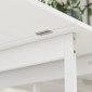 Πτυσσόμενη τραπεζαρία βιομηχανικού σχεδιασμού για έως 4 άτομα, ανοιχτά ράφια, ευέλικτο, μέταλλο, μοριοσανίδες, λευκό