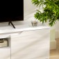 Τηλεόραση lowboard, high gloss, για τηλεοράσεις έως 65'', 3 θήκες, συρτάρι, 160 x 38 x 43 cm, λευκό